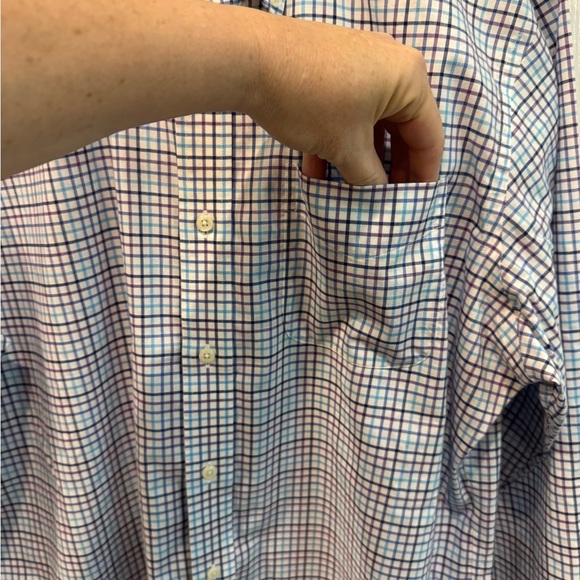 Lauren Ralph Lauren Men’s Shirt Size 16 (34/35) Classic Fit Non-Iron Plaid - Picture 5 of 9